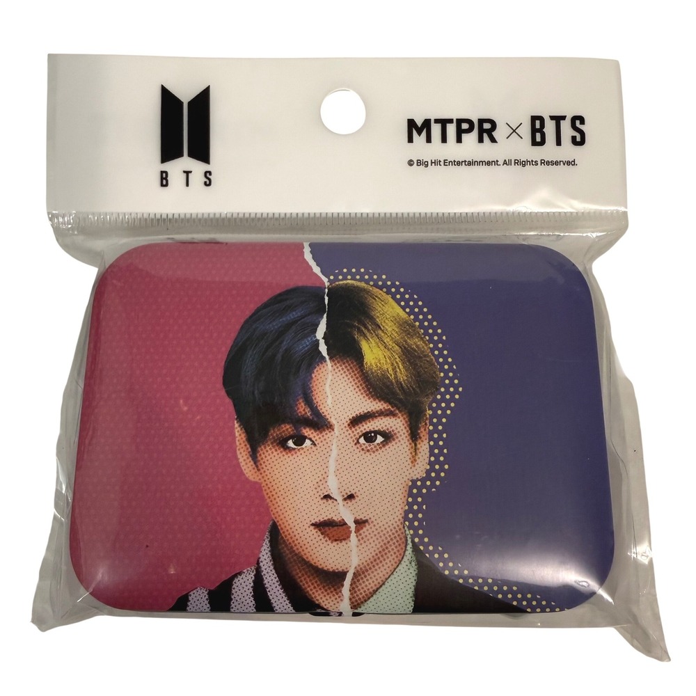 MTPR x BTS KPOP Contact Lens Case Tin Set with Photocards Korean Official